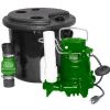 Zoeller Drain Pump Systems with M53 Pump, Basin, and Check Valve